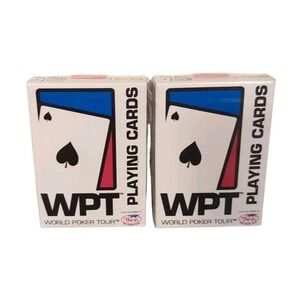 2 Pack World Poker Tour WPT Playing Cards Bee USPCC Factory Sealed Made in USA